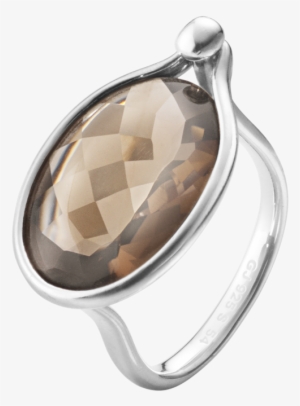 Georg Jensen Smokey Quartz And Silver Ring