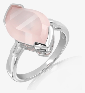 Special Faceted Rose Quartz Silver Ring - Pre-engagement Ring