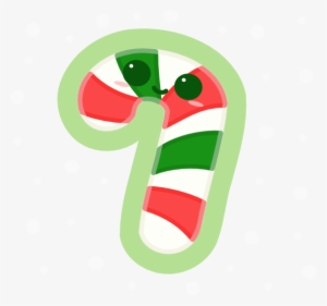 Kawaii Candy Cane Cartoon