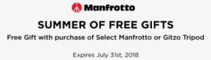 Manfrotto Summer Of Free Gifts - Manfrotto Befree One Aluminum Tripod-grey