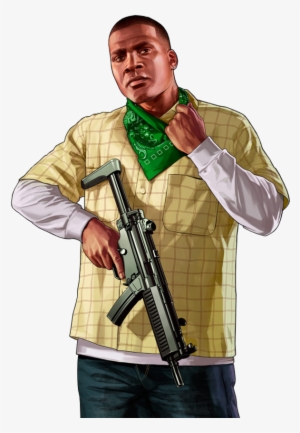 Franklin Gta V Png - Gta 5 Characters Drawing