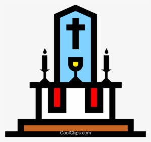 Symbol Of The Altar Royalty Free Vector Clip Art Illustration - Altar Clipart