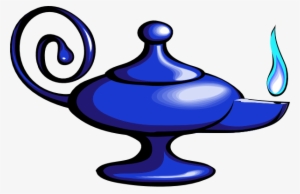 Clipart Magic Lamp - Make A Wish... Oval Ornament