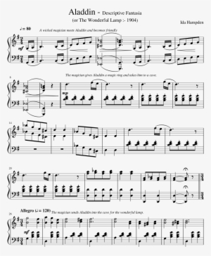 Descriptive Fantasia Sheet Music Composed By Ida Hampden - Westworld Sweetwater Sheet Music