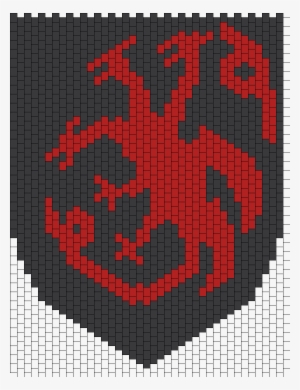 Targaryen Bead Pattern - Kandi Ninja Mask