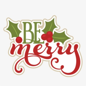 Merry Christmas Clipart Title - Miss Kate's Christmas Cuttables