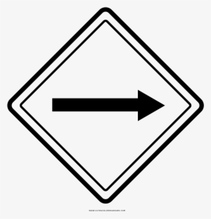 One Way Coloring Page - Traffic Signs Speed Breaker
