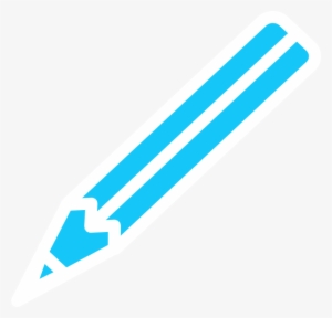 Pencil White Blue Svg Clip Arts 600 X 576 Px