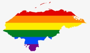 Open - Honduras Map Outline Flag