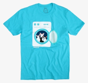 Laundry On Blue T-shirt - Consider Me Dead T Shirts