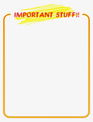 This Free Icons Png Design Of Important Stuff