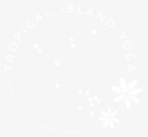 Tropical Island Yoga Logo Rgb White - Crowne Plaza White Logo