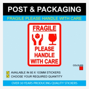 Please Handle With Care Postage Stickers - Handle With Care