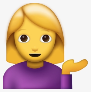 Information Desk Person - Woman Tipping Hand Emoji - 593x600 PNG ...