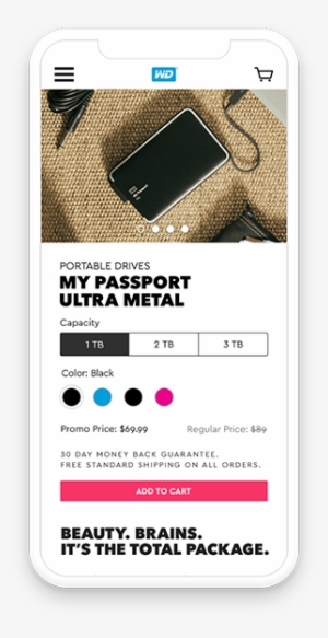 Western Digital Iphone Interface With Product Detail - Product