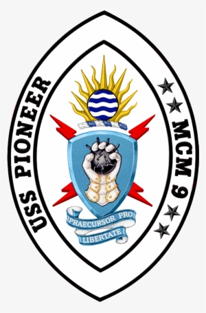 Uss Pioneer Mcm-9 Crest