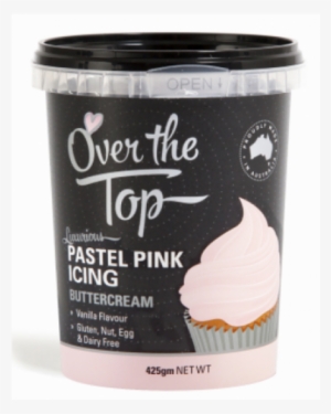 Over The Top Pastel Pink Buttercream 425g - Over The Top Buttercream