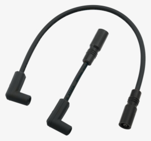 S/s Spiral Core Wire Set Black - Accel 171100-r 8mm Yellow Spark Plug Wire