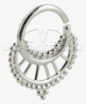 Silver Indian Ornament Septum Ring Septum - Body Piercing