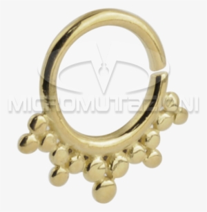 Silver Gold Plated Indian Ornament Septum Ring Septum - Silver