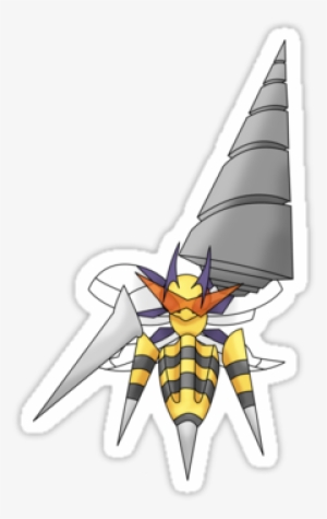 "mega Heaven Piercing Giga Beedrill" Stickers By Vanwriten - Sticker