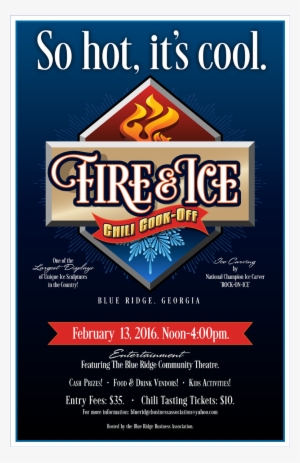 Poster Corrected - Fire And Ice Blue Ridge Ga