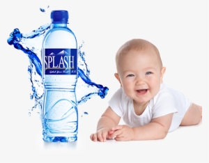 "splash" Spring Drinking Filtered Water - Baby On Transparent Background
