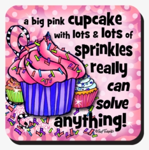 A Big Pink Cupcake With Lots Of Sprinkles Really Can