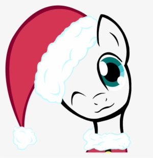 Drawn Santa Hat Mlp - Pony Friendship Is Magic Christmas
