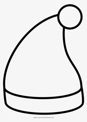 Santa Hat Coloring Page - Santa Claus