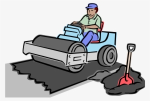 Asphalt Clipart Sealcoating - Paving Clip Art