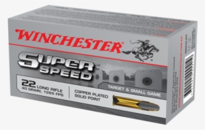 Winchester Super Speed Ammunition 22 Long Rifle 40 - Winchester Ammo Usa 9x23win. 124gr. Jsp/50,