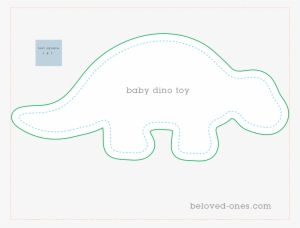 Below Is The Baby Dino Sewing Pattern - Free Printable Dinosaur Sewing Patterns