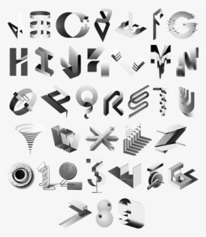 Grey Asphalt Font Letters - Letter