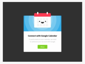 Google Calendar Authorize Illustration Google Modal - Graphic Design