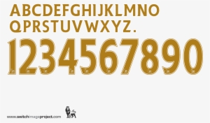2qbyyk3 - English Premier League Number Font