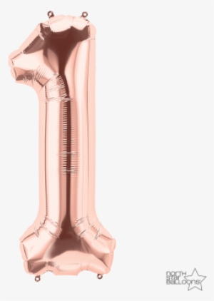 Northstar 34" Foil Rose Gold Number - 21 Balloon Rose Gold