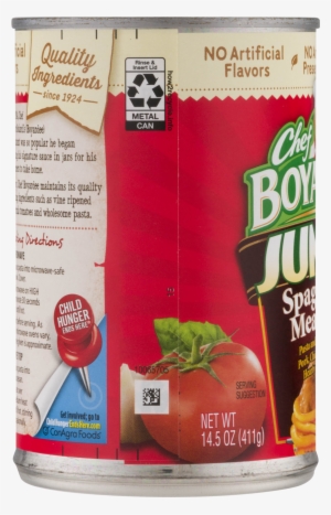 Chef Boyardee Jumbo Spaghetti & Meatballs, - Chef Boyardee Chicken Ravioli In Tomato Sauce - 15