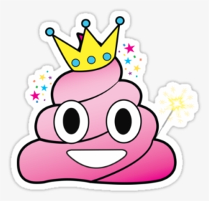 Poop Emoji Png "princess Poop - Pink Princess Poop Emoji