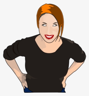 Woman Leaning Over Clip Art - Clip Art Woman