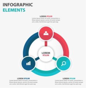 Abstract Colorful Circle Business Infographics Elements, - Vector Graphics