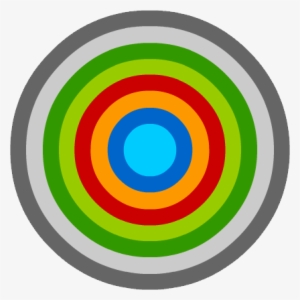 A Colorful Circle - Portrait Of A Woman In A Rose Dress