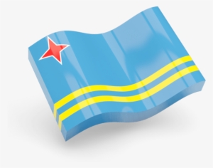 Aruba Flat Wave Icon - Aruba