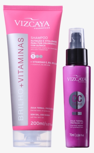 Kit Vizcaya Brilho E Vitaminas Cc Cream - Produtos Para Cabelos Crespos