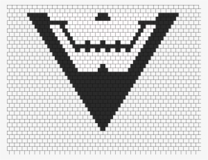 Skull Bandana Bead Pattern - Cross-stitch