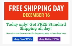Free Shipping No Minimum At Toys R Us Today Only - Internet Coupon