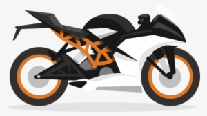 Master Slider In Ipad - Sport Bike Illustration Png