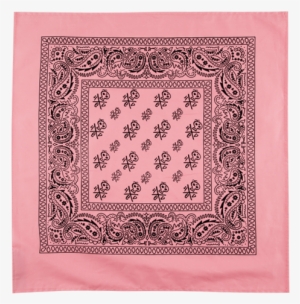 Pink Skulls Bandana - White Bandana