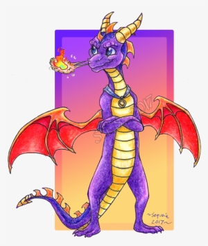 Crayon Spyro Doodle - Spyro