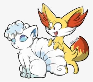 Photo - Fennekin And Alolan Vulpix